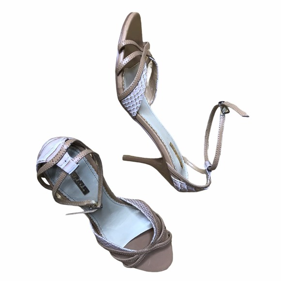 Michael Antonio- New Snake Print Ankle Strap Heels - Picture 5 of 8